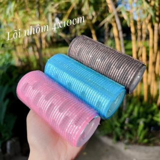 Bịch 10 Lô cuốn tóc mái bay to tự dính lõi nhôm B dài 10cm uốn mái dài cỡ lớn