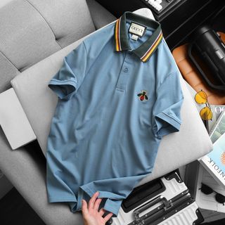Quần áo nam, áo thun polo cổ trụ chất liệu cá sấu cotton 4 chiều mịn size từ 55kg - 85kg