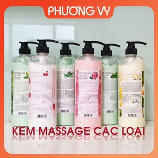 1000ml KEM MASSAGE CÁC LOẠI HOA HỒNG, HOA CÚC, SỮA, TRÀ XANH, LÔ HỘI, BẠC HÀ.
