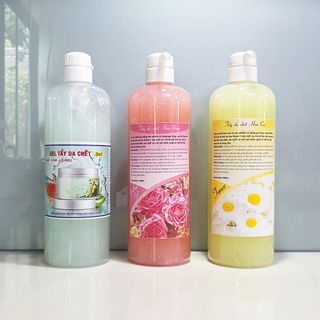 [NGUYÊN LIỆU SPA] 1000ml Tẩy da chết các loại, Hoa Hồng, Gạo, Hoa Cúc Spa, giúp tẩy da chết làm sạch da, spa. giá sỉ