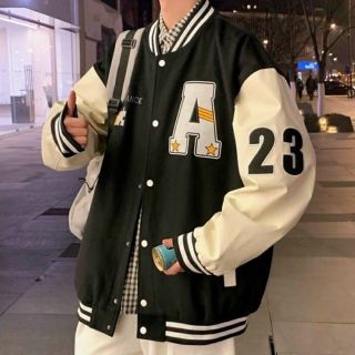 Áo khoác bomber nỉ nút logo thêu chữ A form to bự dưới 70kg-80kg giá sỉ - giá bán buôn