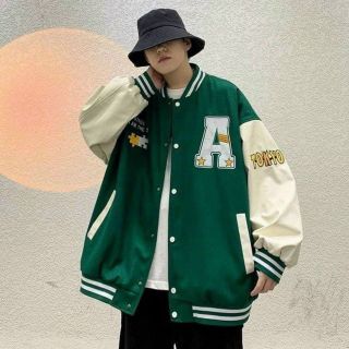 Áo khoác bomber nỉ nút logo thêu chữ A form to bự dưới 70kg-80kg giá sỉ - giá bán buôn