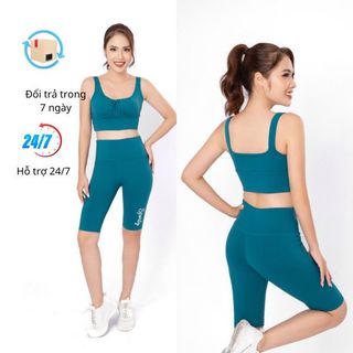 Bộ lửng legging bra có nhún ngực thể thao