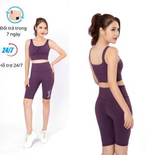 Bộ lửng legging bra có nhún ngực thể thao