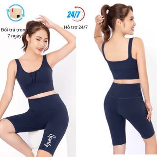 Bộ lửng legging bra có nhún ngực thể thao