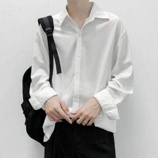 Áo sơ mi nam form rộng tay dài nhiều màu form Hàn Quốc trẻ trung năng động chất lụa mềm mịn mát không nhăn
