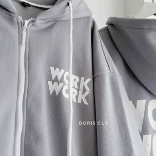 Áo khoác chống nắng logo in WORK form dưới 65kg
