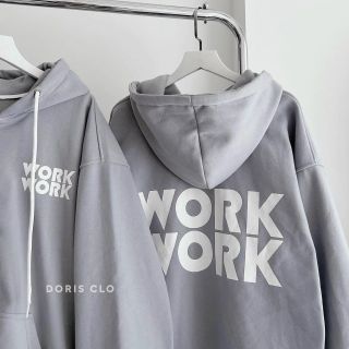 Áo khoác chống nắng logo in WORK form dưới 65kg