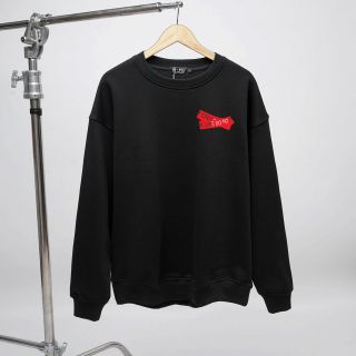Áo sweater nam vải nỉ form bigsize 90kg - 120kg - in hình off White đỏ