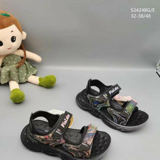 Sandal trẻ em /bé trai đi học đế cao su êm chân S2424