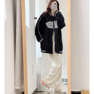 Áo khoác dù phối in sọc dạ quang size L dưới 65kg