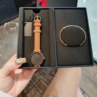 SET ĐỒNG HỒ D W DA KÈM CUFF CAO CẤP HOT