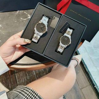 SET ĐỒNG HỒ D W ICONIC LINK COUPLE CAO CẤP