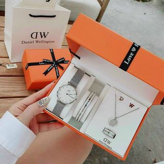 SET ĐỒNG HỒ KÈM TRANG SỨC D W CAO CẤP