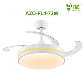 Quạt Trần Đèn 3E Công Suất 39W 72W 6 Cấp Độ Gió 3 Chế Độ Đèn Kèm Điều Khiển Trang Trí Phòng Hiện Đại