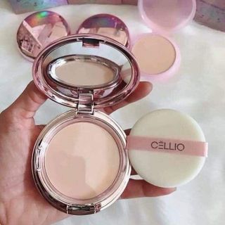 Phấn phủ Cellio hai lõi - phấn phủ cao cấp kiềm dầu che khuyết điểm