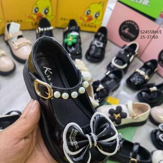 Giày búp bê trẻ em chất da mềm quai ngang S2455