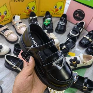 Giày búp bê trẻ em chất da mềm quai ngang S2455