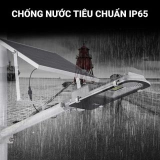 Đèn Đường Năng Lượng Mặt Trời 3E Công Suất 100w 200w 300w Tấm Pin Mono Bảo Hành 2 năm