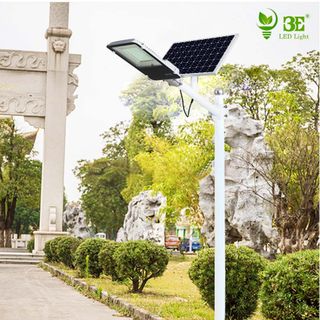 Đèn Đường Năng Lượng Mặt Trời 3E Công Suất 100w 200w 300w Tấm Pin Mono Bảo Hành 2 năm