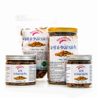 Hạt Hạnh Nhân Mỹ Sấy Nguyên Vị Giòn Rụm Thơm Ngon Bổ Sung Dinh Dưỡng - 100g