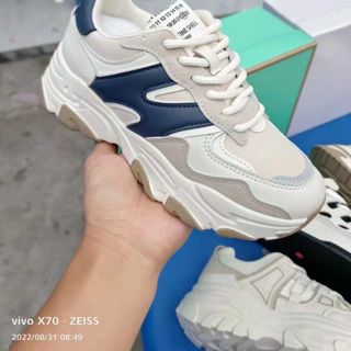 Giày thể thao nữ chất da phối vải lưới thoáng khí S2459