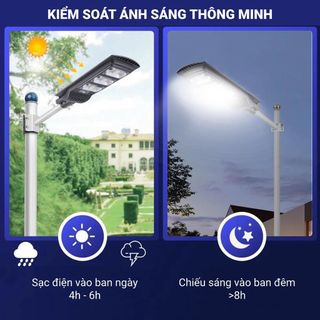 Đèn Đường Năng Lượng Mặt Trời 3E Công Suất 90W 120W Tấm Pin Mono