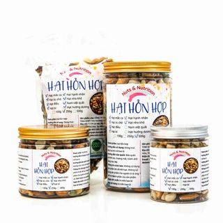 Hạt Mix 8 Loại Macca, Óc Chó Vàng, Hạnh Nhân Sấy, Điều Rang Mộc, Nho Khô 3 Màu, Bí Xanh, Nam Việt Quất, Hạt Hướng Dương - 100g giá sỉ