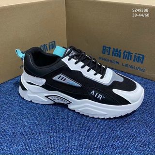 Giày thể thao nam chất da mềm phối vải thoáng khí S2493
