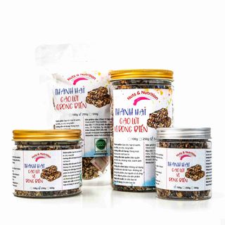 Thanh Hạt Gạo Lứt Rong Biển Sấy Giòn Ăn Liền Thơm Ngon Cung Cấp Năng Lượng - 100g
