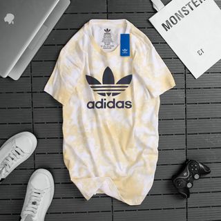 áo thun nam cổ tròn chất Cotton 4 chiều, Logo phản quang giữa ngực size từ 55kg - 85kg