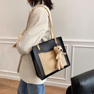 Túi xách thời trang công sỡ 3 màu kèm gấu nhỏ XHBT197