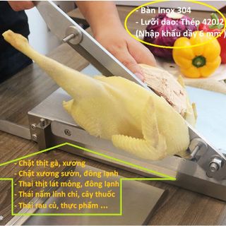 [Dao Chặt Gà] cầm tay đa năng, Thái thịt đông lạnh, Chặt xương sườn COOKEASY (Bản CE800) Size lớn: 26x35x10 Cm. TL4.2 Kg