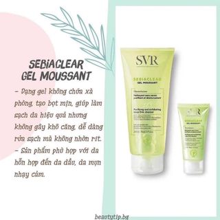 Gel Rửa Mặt Dành Cho Da Dầu SVR Sebiaclear Gel Moussant 200ml