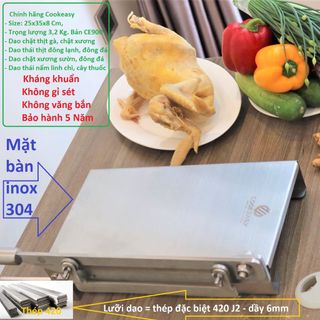 [ Bàn dao cắt xương - Dao thái thịt đông lạnh Cookeasy ]- Bản cao cấp CE900, chặt thịt gà Hàng Việt Nam Chính Hãng giá sỉ