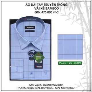 Áo Sơ Mi Dài Tay Caro Bamboo Regular Fit 01