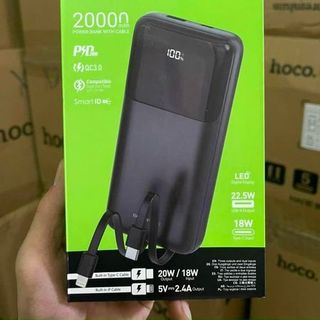 SẠC DỰ PHÒNG ĐA NĂNG BOROFONE BJ22A 20000MAH PD20W LIỀN CÁP Mới về hàng giá sỉ