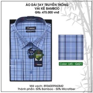 Áo Sơ Mi Dài Tay Caro Bamboo Regular Fit