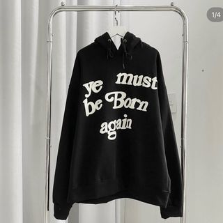 Áo hoodie tay phồng in YE MUST form dưới 70kg