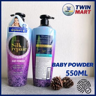 Dầu gội chăm sóc và nuôi dưỡng tóc Elastine Silk Repair Baby Powder 550ml nhập khẩu Hàn Quốc