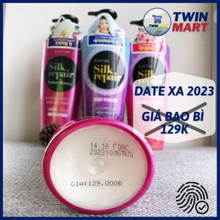 Dầu gội chăm sóc và nuôi dưỡng tóc Elastine Silk Repair Baby Powder 550ml nhập khẩu Hàn Quốc