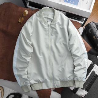 (bigsize) Áo khoác nam vải dù bomber form bigsize 90kg - 130kg - có sọc tay