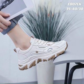 Giày thể thao nữ đế đôn chất da mềm E807