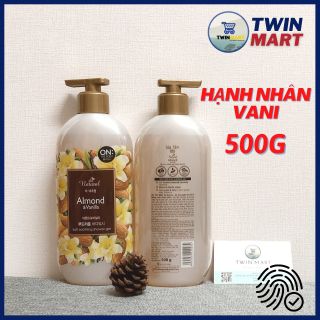 Sữa tắm On:The body natural 500ml hương Việt Quốc dâu rừng và Hạnh nhân vani
