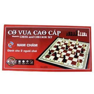 Bộ trò chơi cờ vua nam châm quốc tế cỡ lớn đỏ NO3220 giá sỉ