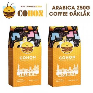 Combo 2 gói cà phê Arabica 250gr cafe rang xay thương hiệu Coffee & Honey giá sỉ