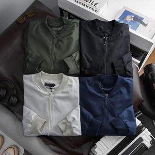 (bigsize) Áo khoác nam vải dù bomber form bigsize 90kg - 130kg