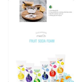 {Chính Hãng} Sữa Rửa Mặt SoDa Hoa Quả MEDB Nhập Khẩu Chính Hãng Hàn  Chanh Vàng  , Việt Quất ,Dưa Lưới ,Chanh Xanh ,Nho