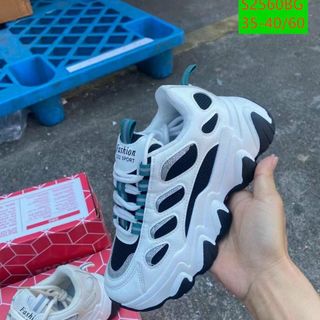 Giày thể thao nữ chất da phối vải lưới thoáng khí S2560