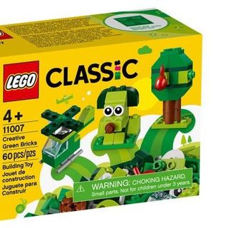 Đồ chơi Xếp hình LEGO 11007 Hộp lắp ráp sáng tạo màu xanh lá